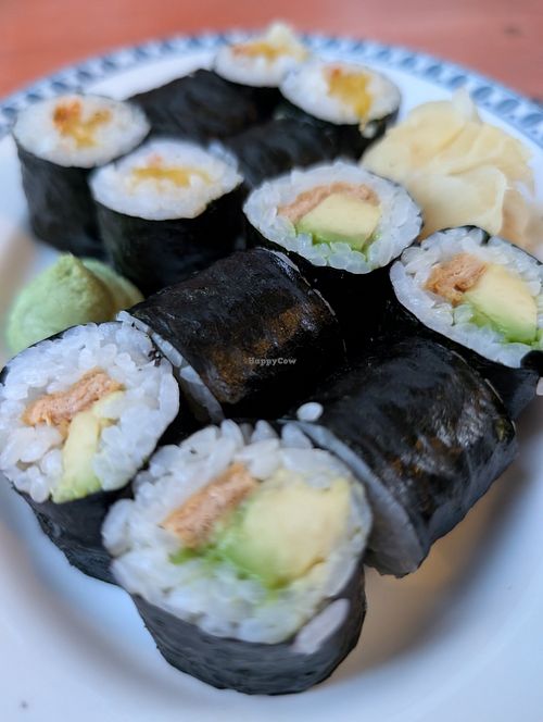 Simple mango and avo rolls at ŠMAK in Bratislava