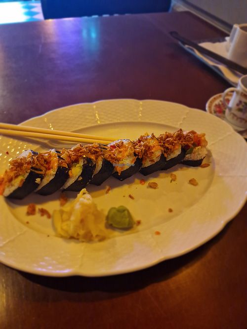 Tofu sushi , comes with soup for 9.50€ lunch menu 11-2pm at ŠMAK in Bratislava