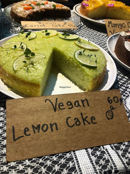 Lemon cake at Vegan Cake in Pai