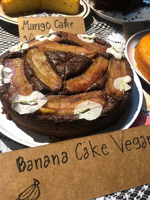 Banana cake at Vegan Cake in Pai