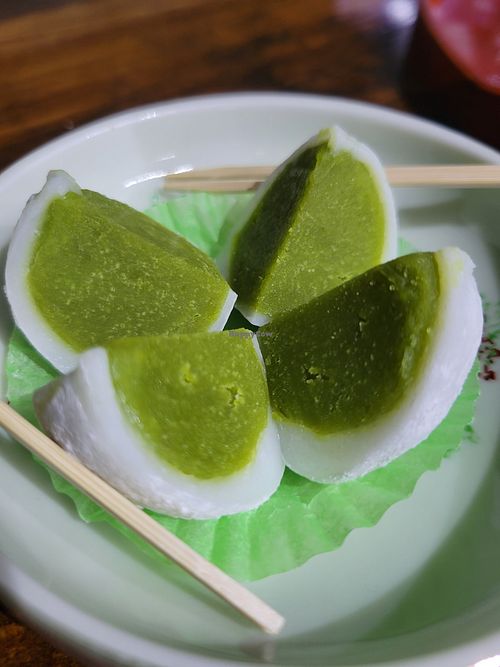 Mochi dessert at ARITO - Japanese Vegetarian Fusion in Bangkok