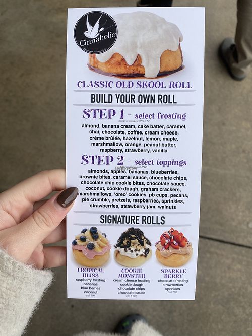 Menu  at Cinnaholic in Marlton