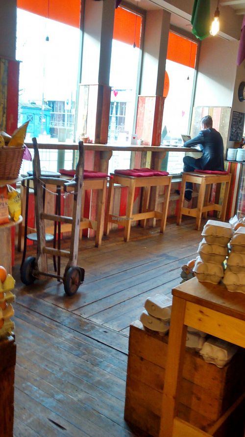 A quick bite with a view. at Earthy - Canonmills in Edinburgh