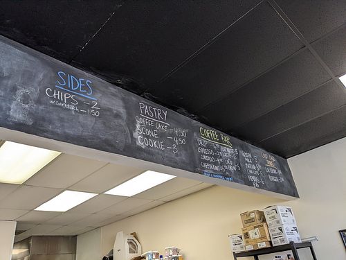 Menu board at LuLu's in Memphis