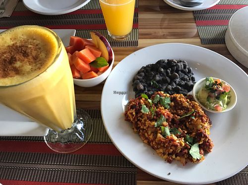 Choritofu at Vegan Planet in Cancun