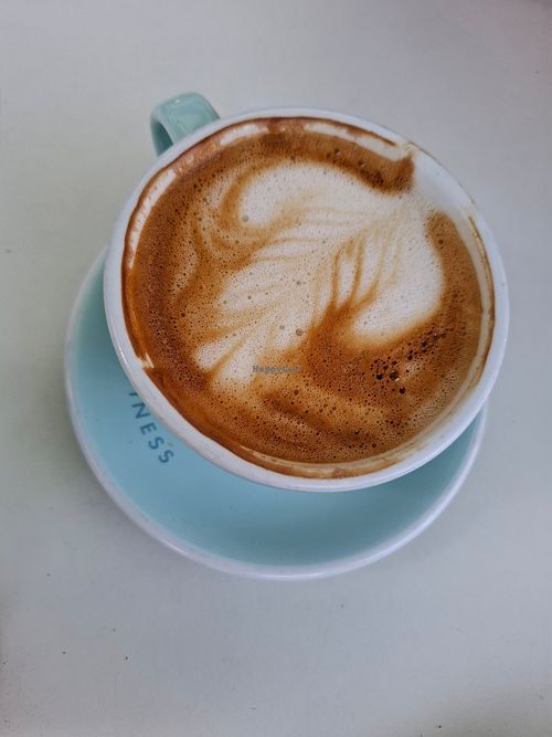 Coffee with oatmilk at Pura Vida - Sunset Harbor in Miami Beach