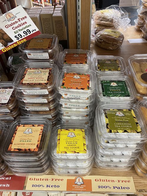 Vegan and GF Tea Cookies?!?! $9.99/Container  at Sigona's Farmers Market in Palo Alto