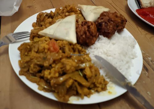 My own blurry photo at pure vegan - Cloud Kitchen - Maybe closed in Southend-on-sea