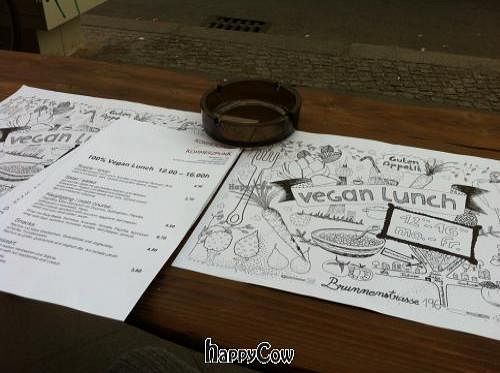 menu at Wind und Wetter in Berlin