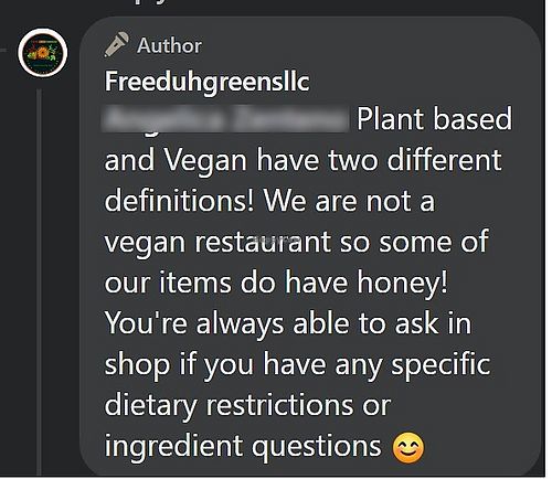  at Free Duh Greens! Smoothie Bar in Trinidad