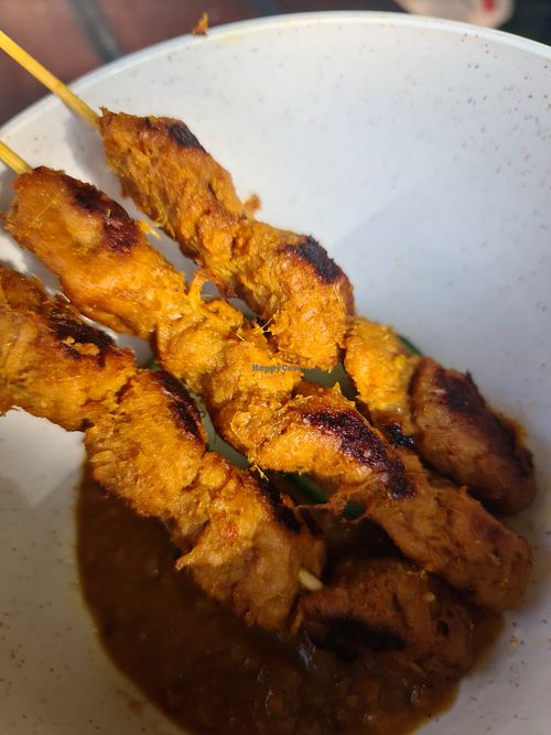 Chicken skewers #Veganuary at Purple Rabbit Food Truck in Ascot Vale