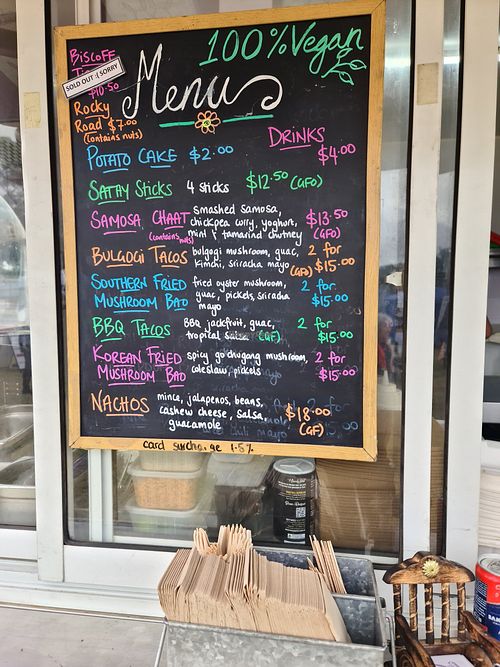 Today's menu at Purple Rabbit Food Truck in Ascot Vale