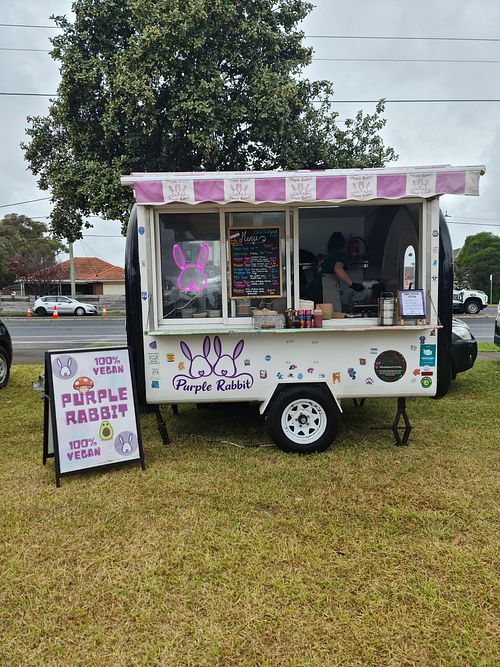 At the Altona market at Purple Rabbit Food Truck in Ascot Vale