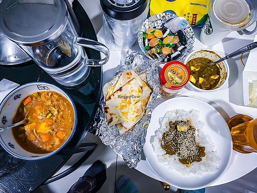 Veggie Curry, Naan & Paneer at Desi Spices Indian Restaurant Cuisine  in Taoyuan City