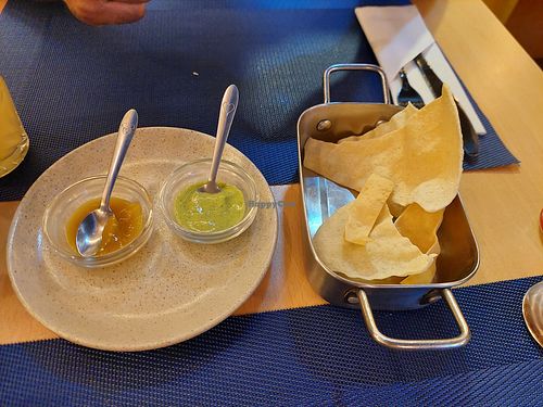 Free food (only orange sauce is vegan) at Chef Guru - Indian Cuisine  in Funchal