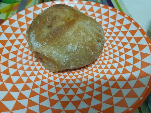 Bollo preñao vegano at Moega in Madrid