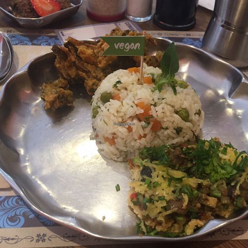 Main dish at Gulab Hari in Sao Paulo