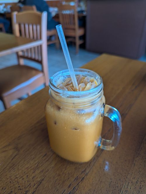 Thai Iced Tea (with coconut milk) at Tamarind Thai Cuisine in Camarillo