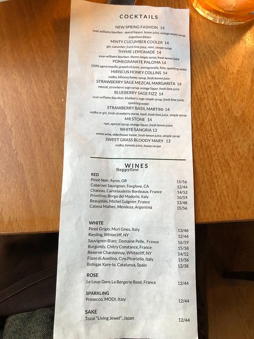  at Sweet Grass Grill in Tarrytown