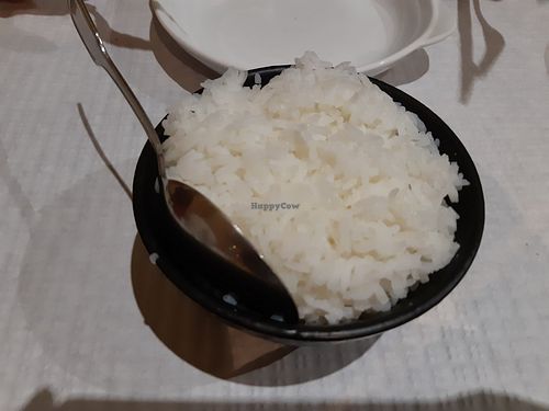 White rice at Quick Asia in Lisbon