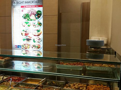 store decor at Eight Immortals Vegetarian 八仙素食园 - Jurong Point 1 in West Singapore