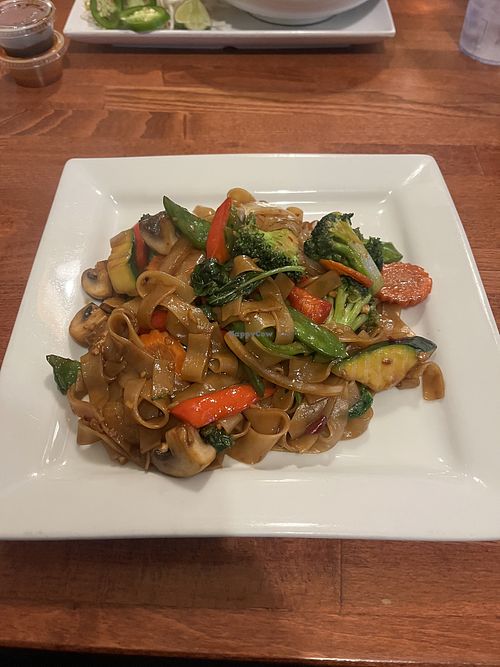 Drunken noodles  at Bangkok Thai Restaurant in Stow