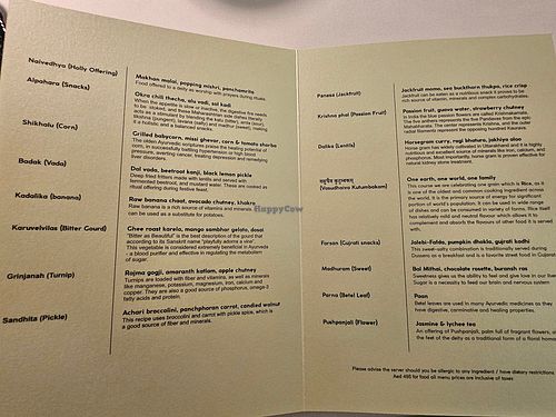  at Avatara Restaurant in Dubai