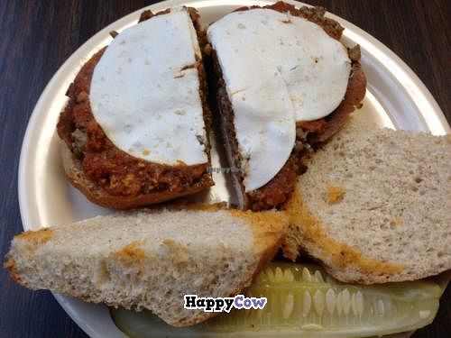 pizza sandwich at Gutenfleischers in Atlanta