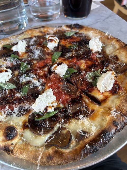 Pep n Burrata pizza   at Slice n Brew in Nottingham