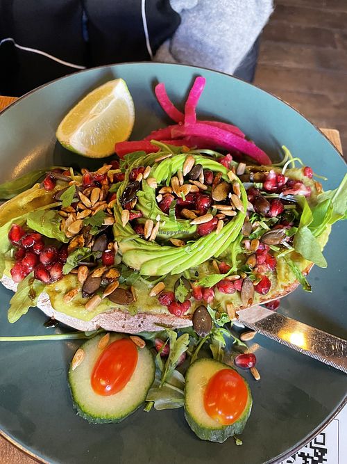 Avocado Open Face Sandwich 🥪  at Café Buur in Frankfurt