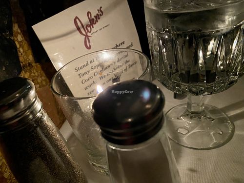 table  at John's of 12th Street in New York City