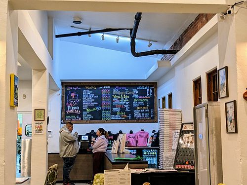 Sexy Pizza counter. at Sexy Pizza in Trinidad