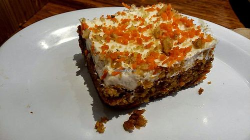 Carrot cake at Veggie Grill by Next Level in Long Beach