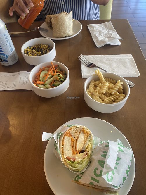 Bestie and I Enjoyed Our Meal - Omni Approved! (Aerial View)  at Veggie Grill by Next Level in Long Beach