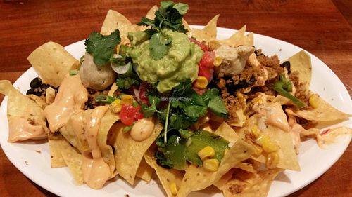 vegan nachos at Native Foods - Santa Monica in Santa Monica