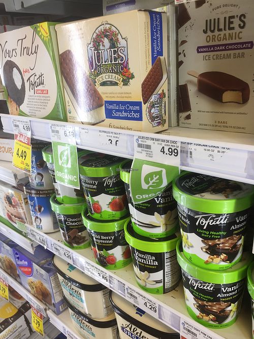   vegan ice cream   at Strack and Van Til in Hobart