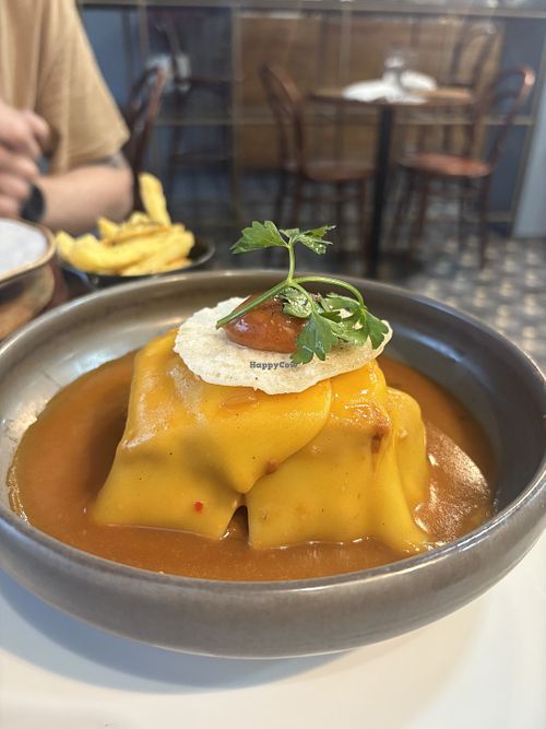 Porto-style Francesinha  at A Padoca in Porto