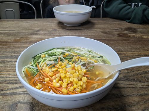 Veggie soup at Soupa Saiyan in Orlando