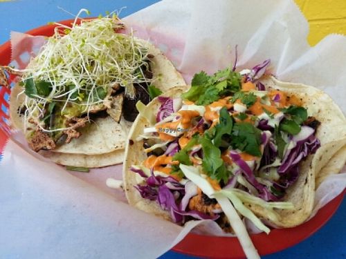 grilled avo reale and del fresco at The Vegan Nom Food Truck - North Loop in Austin