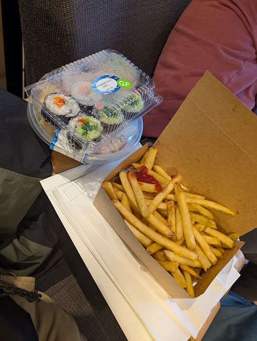 Fries at Interislander Cook Strait Ferry in Wellington