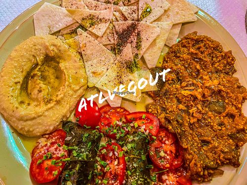 Veggie platter appetizer   at Alounak in Nice