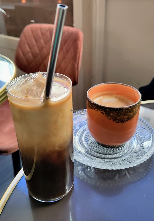 Salted Brown Sugar Cold Brew Latte at Abricot Bar in Paris