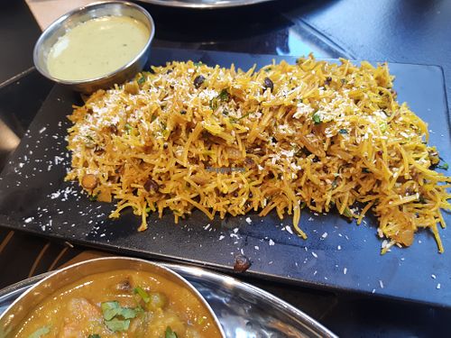 Turmeric semiya at Señor Chutney in Barcelona