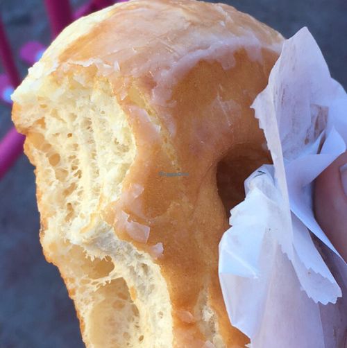 vegan glazed donut at Voodoo Doughnut Too in Portland