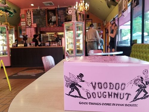inside at Voodoo Doughnut Too in Portland