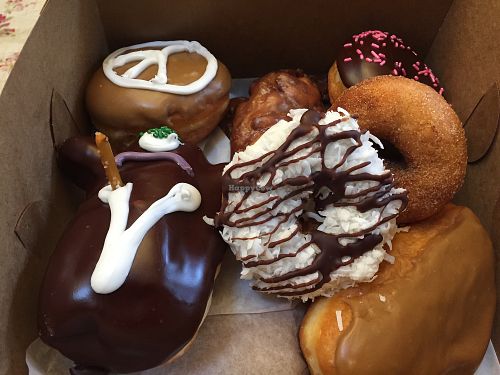 Vegan doughnuts at Voodoo Doughnut Tres in Eugene