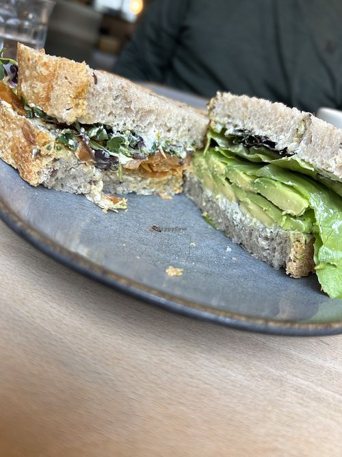 LAX on the left/Avocado sandwich on the right    at roots - Münstergasse in Zurich