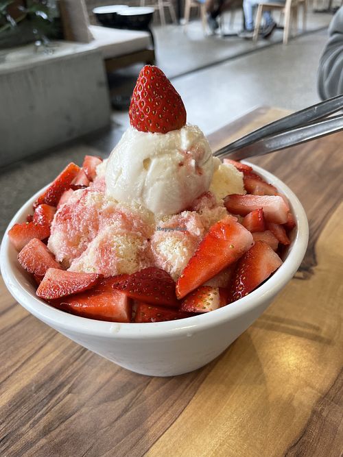 Strawberry Bing, full portion   at Coca bar in Maroochydore