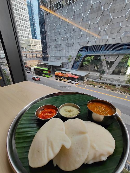 Idly set at Annalakshmi Cafe in Central Singapore