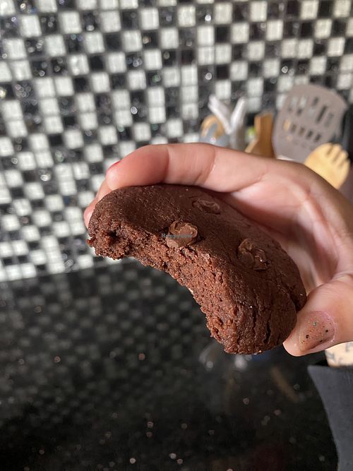 Close-Up of Xoco Cookie (I’m not a huge chocolate fan but this was super delightful!) 😋  at Vivoz in Hayward